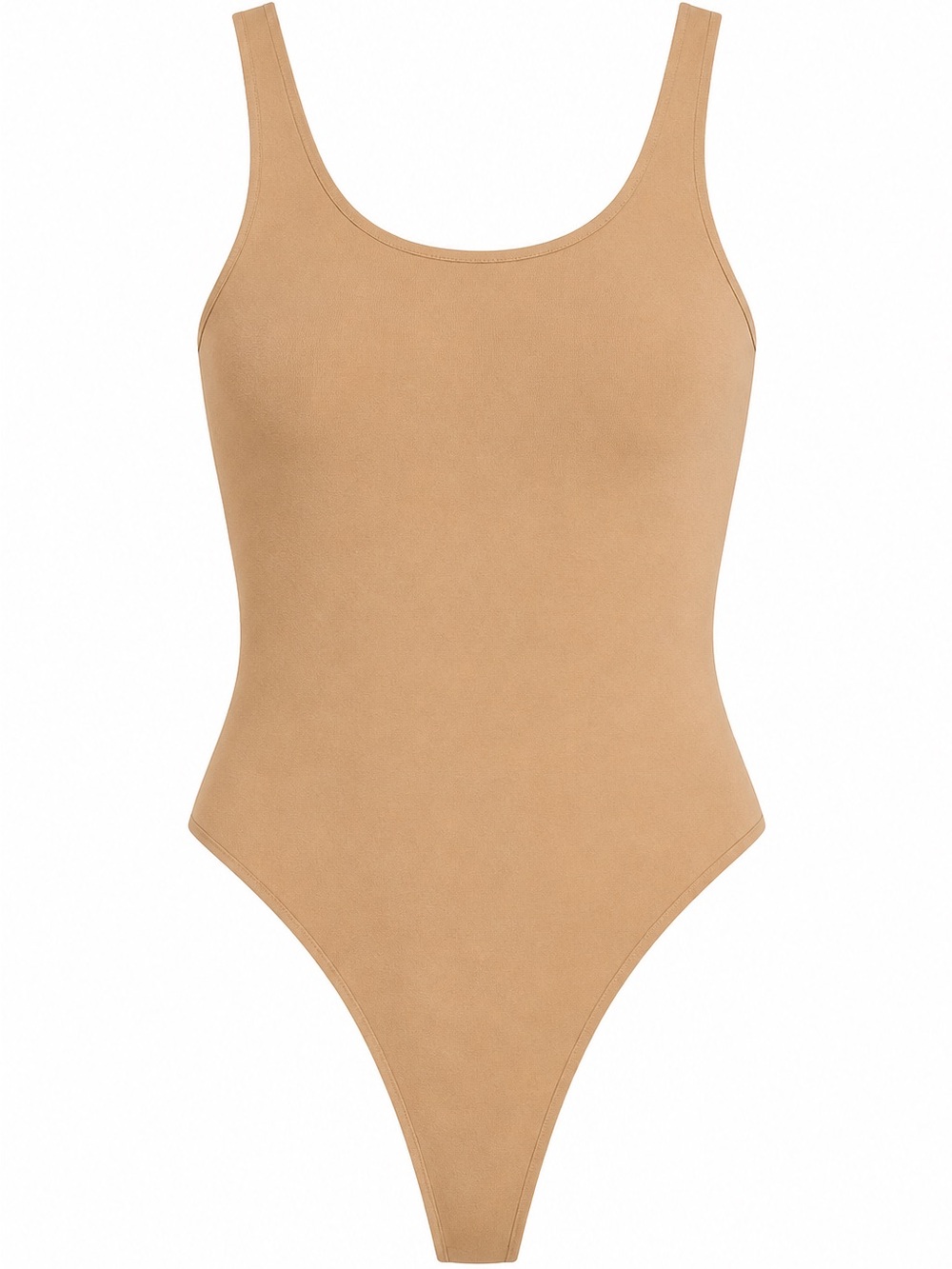 SKIMS Fits Everybody Square Neck Thong Bodysuit Clay Large NWT Shapewear - Picture 7 of 9
